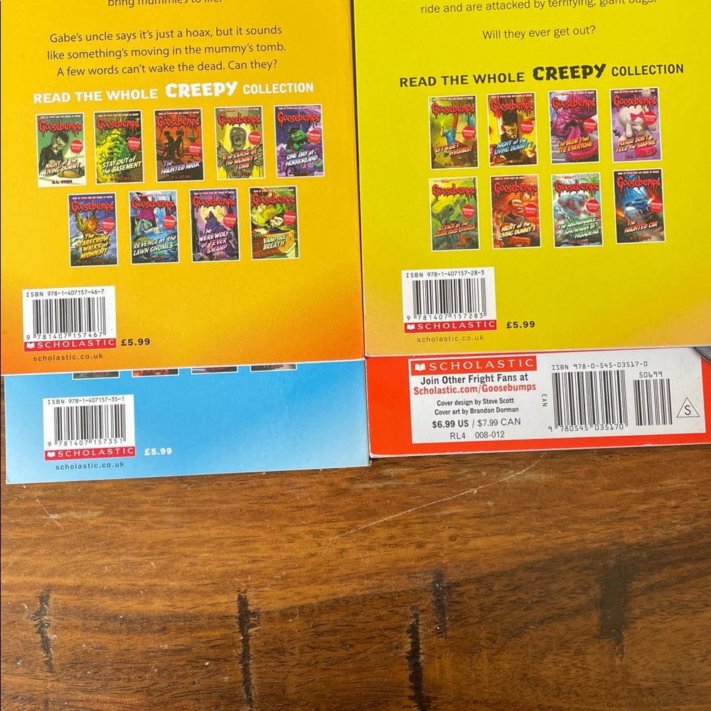 8 Goosebumps Books by R.L. Stine Horror Kids Paperbacks 7 UK Edition + 1 US - Picture 11 of 15